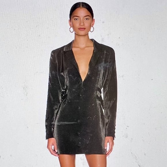 HOUSE of HARLOW x REVOLVE Linor Blazer Dress, black, NWT, BRAND NEW 2022! - Picture 1 of 5